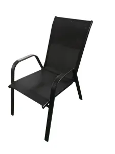 Záhradná stolička XT1012C (ZWC-2429) ROJAPLAST Čierna #1806791
