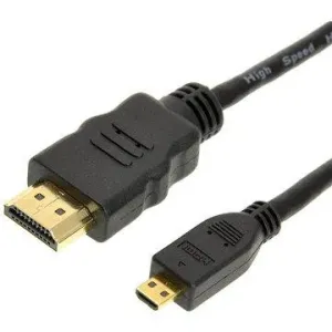 ROLINE HDMI High Speed s Ethernetom, prepojovací, (HDMI M <-> HDMI M micro) 2m