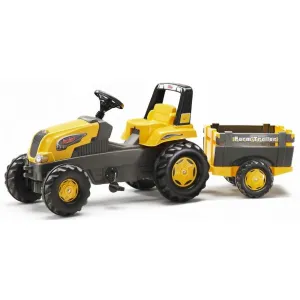 Rolly Toys šliapací traktor Rolly Junior s Farm vlečkou, žltý