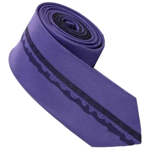 40026-20 Fialová kravata ROMENDIK