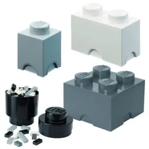 LEGO® Úložné boxy Multi-Pack 4 ks čierna, biela a šedá