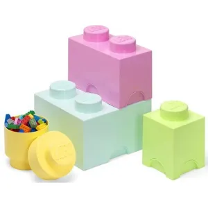 LEGO STORAGE - úložné boxy Multi-Pack 4 ks - pastelové