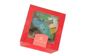 Dúhoví motýli - dekorácia z jedlého papiera 87 ks - Rose Decor #6755153