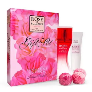 Rose of Bulgaria Darčekový Set - mydlo, ružový parfém, krém na ruky 3 ks