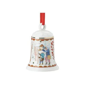 Rosenthal Vianočný porcelánový zvonček, Vianočné darčeky, 12 cm, limitovaná edícia 02250-727355-27916