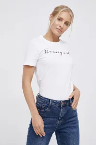 Bavlnené tričko Rossignol biela farba, RLKWY05