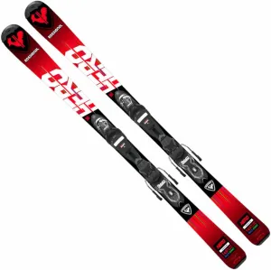 Rossignol HERO JR + JR XPRESS 7 GW B83 Juniorské zjazdové lyže, červená, veľkosť 140