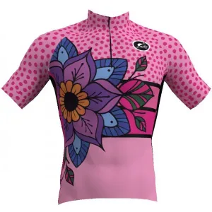 Rosti MANDALA W Dámsky cyklistický dres, ružová, veľkosť #4212950