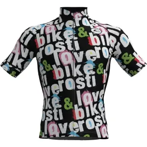 Rosti BIKE AND LOVE Pánsky cyklistický dres, čierna, veľkosť #4915671