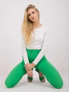Dámske zelené elegantné nohavice Richmond - S