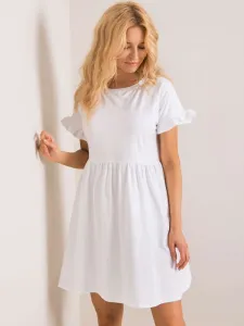 Biele šaty pre ženy s krátkym rukávom - M