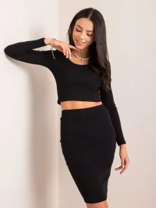 Čierna krátka puzdrová sukňa - L/XL