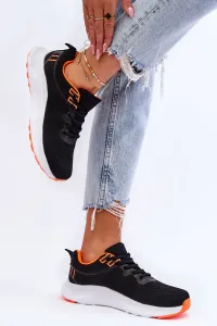 Dámska športová obuv čierno-oranžová Darla - 40
