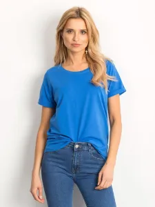 Dámske modré bavlnené tričko - XL