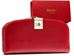 Dámska kožená peňaženka na patentku — Rovicky #9182216