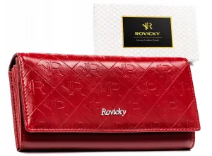 Klasická rozsiahla dámska peňaženka so zapínaním na patentky- Rovicky #9182818