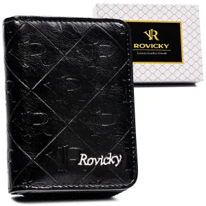 Malá dámska peňaženka na zips, vyrobená z prírodnej a ekologickej kože — Rovicky #9182711