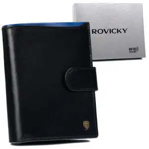 Pánska kožená peňaženka na karty s RFID Protect - Rovicky #9272884