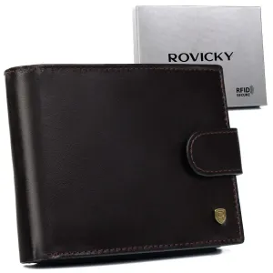 Pánska kožená peňaženka s vreckom na osvedčenie o evidencii - Rovicky #9272982