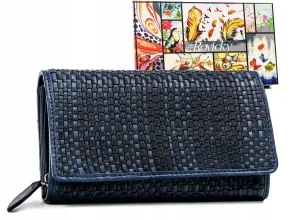 Veľká dámska peňaženka vyrobená z prírodnej kože- Rovicky #9182798