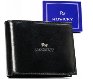Veľká, kožená pánska peňaženka bez zapínania - Rovicky #9273299