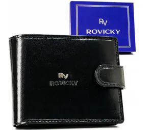 Veľká, kožená pánska peňaženka na patentku - Rovicky #9273295