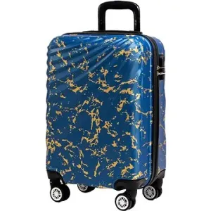 ROWEX Cestovný kufor Pulse žíhaný, modrá žíhaná