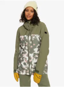 Khaki Women's Winter Patterned Jacket Roxy Stated - Women #615999