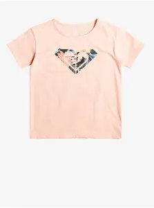 Light Pink Girl T-Shirt Roxy Day And Night - Girls #694129