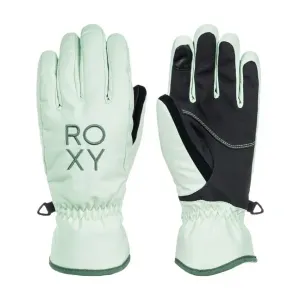 Roxy FRESHFIELD GLOVES Dámske zimné rukavice, svetlo zelená, veľkosť S