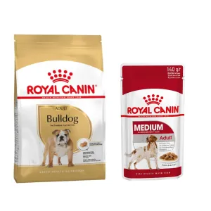 Dvojbalenie Royal Canin 2 x veľké balenie - Bulldog Adult (2 x 12 kg )