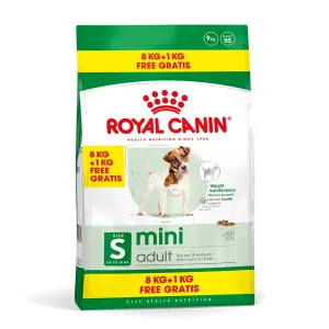 Royal Canin Size, 8 + 1 kg zdarma / 15 + 3 kg zdarma - Mini Adult poultry, beef & pork 8 kg + 1 kg zdarma!