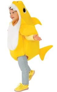 Rubies Detský kostým pre najmenších - Baby Shark žltý Veľkosť najmenší: 6 - 12 mesiacov