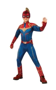 Rubies Detský kostým - Hero Kapitán Marvel Deluxe Veľkosť - deti: S