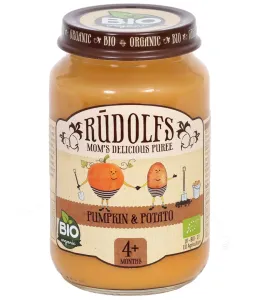 RUDOLFS Bio príkrm tekvica a zemiaky 4m+ 190 g