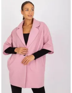 Dámsky kabát s jedným gombíkom Aliz RUE PARIS Light Pink