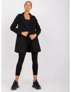 Dámsky kabát s vreckami Louise RUE PARIS čierny