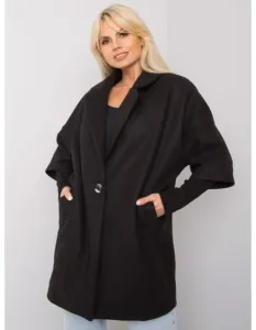 Dámsky voľný kabát Aliz RUE PARIS čierny
