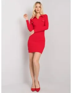Dámske pruhované šaty Mila RUE PARIS červené