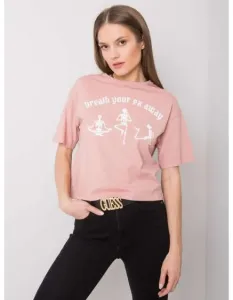 Dámske tričko s potlačou Piper RUE PARIS pink