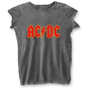 AC/DC tričko Logo Šedá M