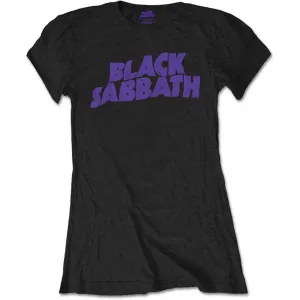Black Sabbath tričko Wavy Logo Vintage Čierna S #2107759