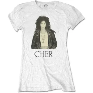 Cher tričko Leather Jacket Biela XXL #2076863