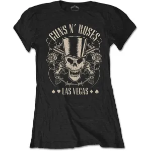 Guns N’ Roses tričko Top Hat, Skull & Pistols Las Vegas Čierna L #2113900