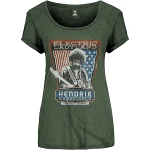Jimi Hendrix tričko Electric Ladyland Zelená M