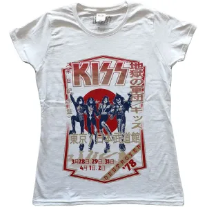 Kiss tričko Destroyer Tour '78 Biela S