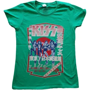 Kiss tričko Destroyer Tour '78 Zelená M