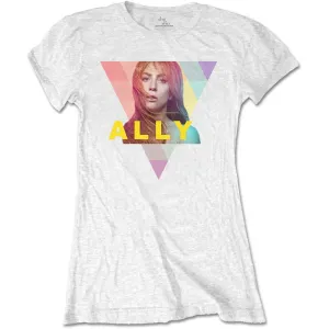 Lady Gaga tričko Ally Geo-Triangle Biela L