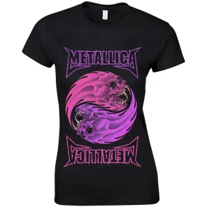 Metallica tričko Yin Yang Purple Čierna M