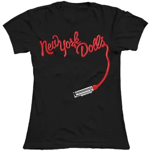 New York Dolls tričko Lipstick Logo Čierna XL #2117485